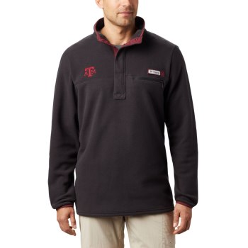 Columbia Jas Heren, Collegiate PFG Harborside Fleece - Texas A & M Zwart, 80EIFNYRQ